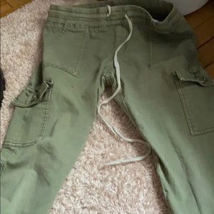army green jogger pants
